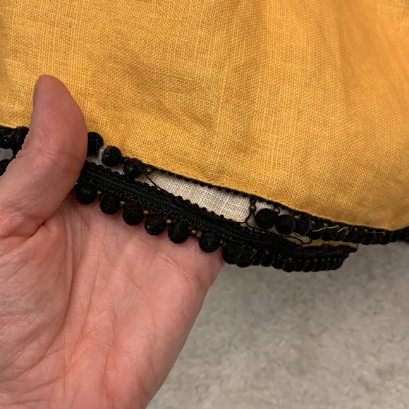 Farm Rio yellow linen maxi dress. US XS - Picture 9 of 11